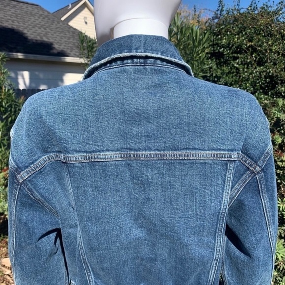 NWT Hudson Button Down Tie Waist Grommet Detail Denim Dress - Picture 9 of 15